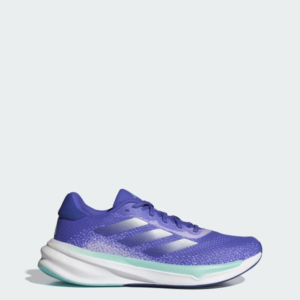 (Women) Adidas Supernova Stride Running Shoes Cobalt Blue/Zero Metalic/Purple Tint ID3695