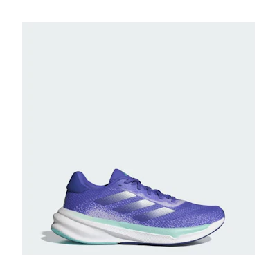 (W) Adidas Supernova Stride Running Shoes Cobalt Blue/Zero Metalic/Purple Tint