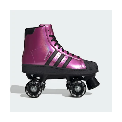 (W) Adidas Superstar 82 Roller Skates Semi Lucid Fuchsia/Core Black/Silver Metallic