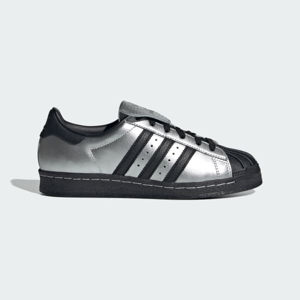 (Women) Adidas Superstar 82 Silver Metallic/Core Black/Core Black JH5669
