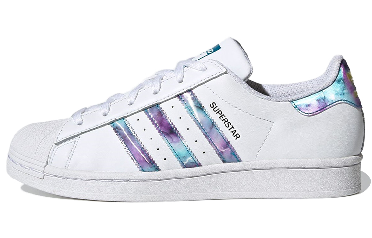Buy adidas originals Superstar 低筒 板鞋 男女通用 白漸變紫