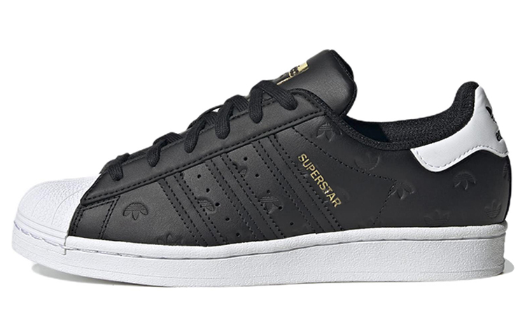 (Women) adidas Superstar 'Allover Debossed Trefoils - Black White' HQ1937