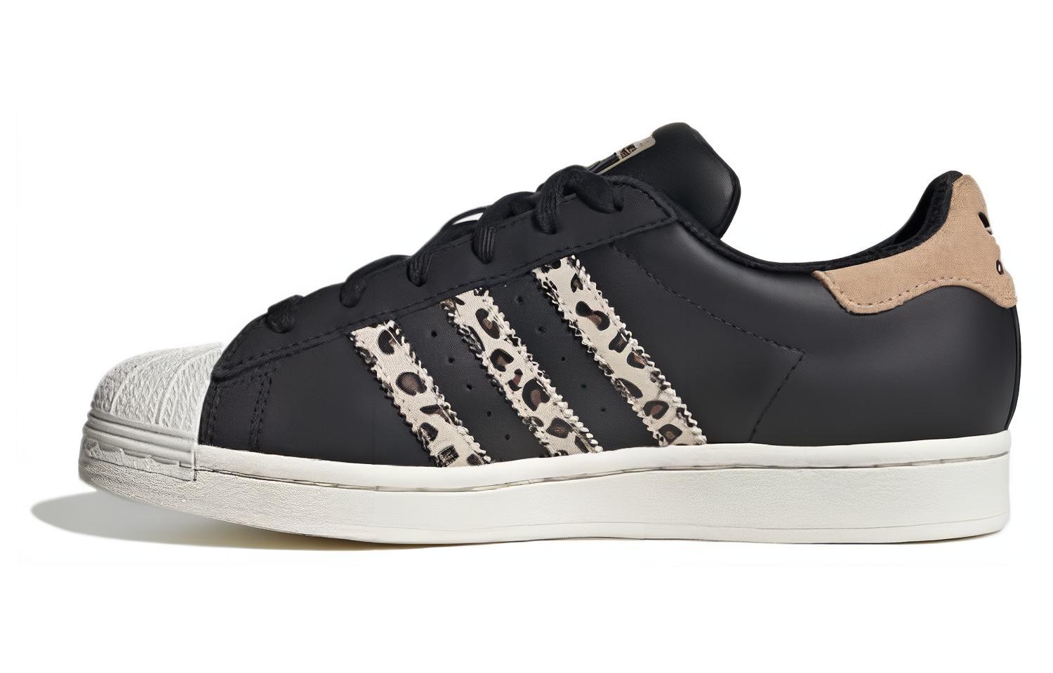 Buy (W) アディダス スーパースター "黒ベージュ豹柄" (Adidas Superstar "Kuro Beige Hyōgara") IF7616