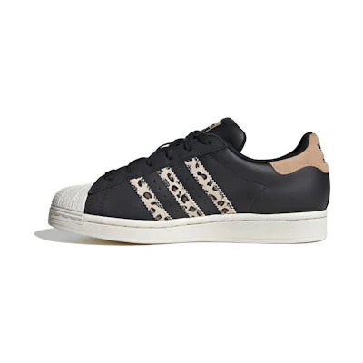 (W) adidas Superstar 'Black Beige Leopard'