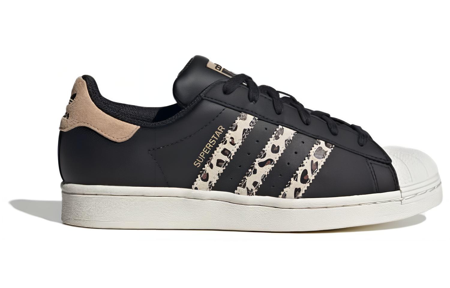 Order (W) アディダス スーパースター "黒ベージュ豹柄" (Adidas Superstar "Kuro Beige Hyōgara") IF7616