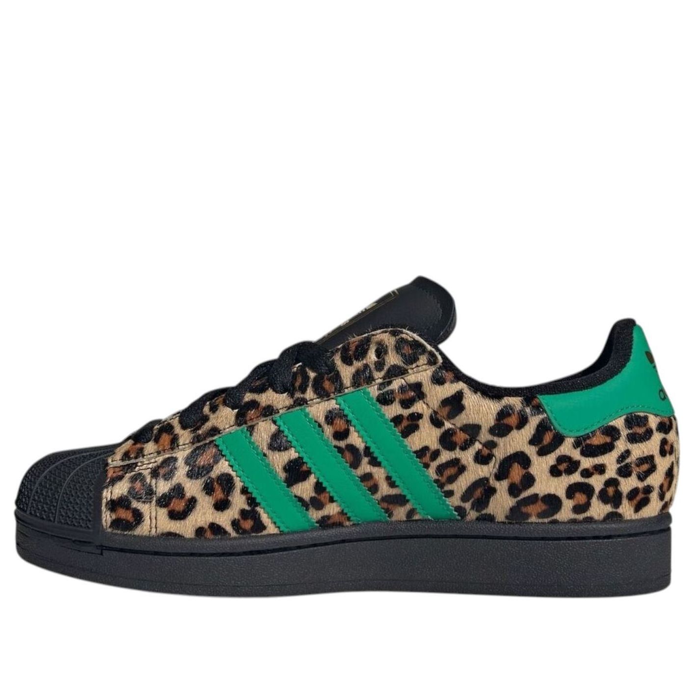 (Women) adidas Superstar 'Black Court Green Leopard' JP8165