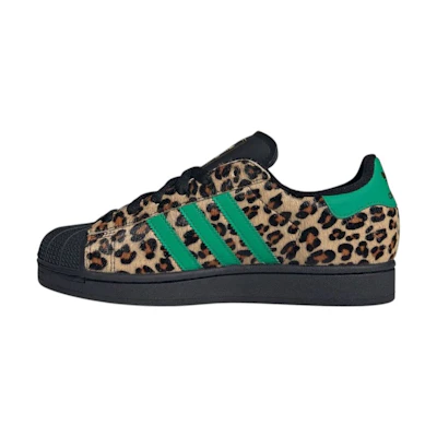 (W) adidas Superstar 'Black Court Green Leopard'