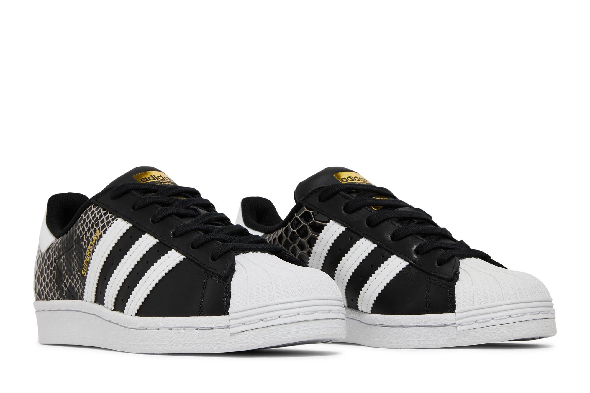 Cheap (W) 阿迪达斯 Superstar '黑色蛇皮' 运动鞋 FV3327