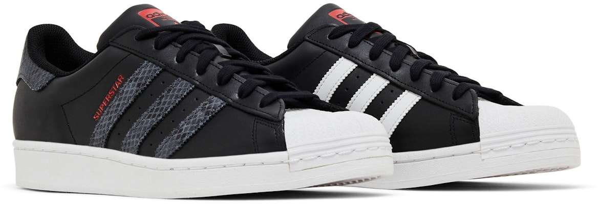 (W) adidas Superstar 'Hitam Putih Kulit Ular' HQ1917 Cheap (W) adidas Superstar 'Hitam Putih Kulit Ular' HQ1917