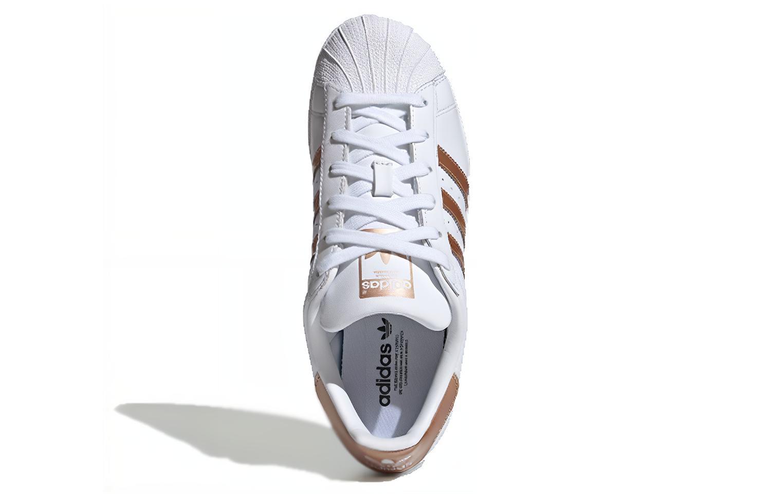 Lookbook adidas originals Superstar 防滑輕便耐磨 低筒 滑板鞋 女款 銅白