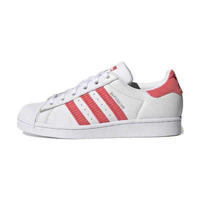 (W) adidas Superstar 'Corduroy Striped - White Tactile Pink'