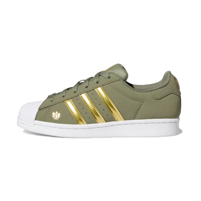 (W) adidas Superstar 'Green Gold Metallic'