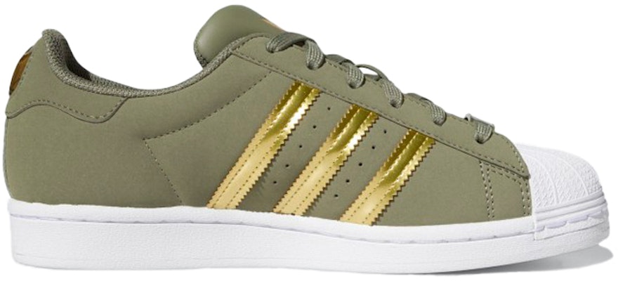 (W) adidas Superstar 'Emas Hijau Metalik' FZ2120 Order (W) adidas Superstar 'Emas Hijau Metalik' FZ2120