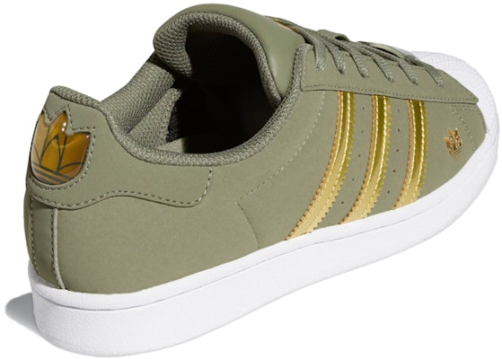 (W) adidas Superstar 'Emas Hijau Metalik' FZ2120 Shop (W) adidas Superstar 'Emas Hijau Metalik' FZ2120