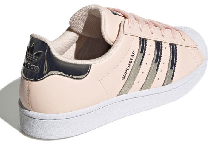 Shop (W) adidas Superstar 'Metallic 3 Garis - Pink Tint' FW5014
