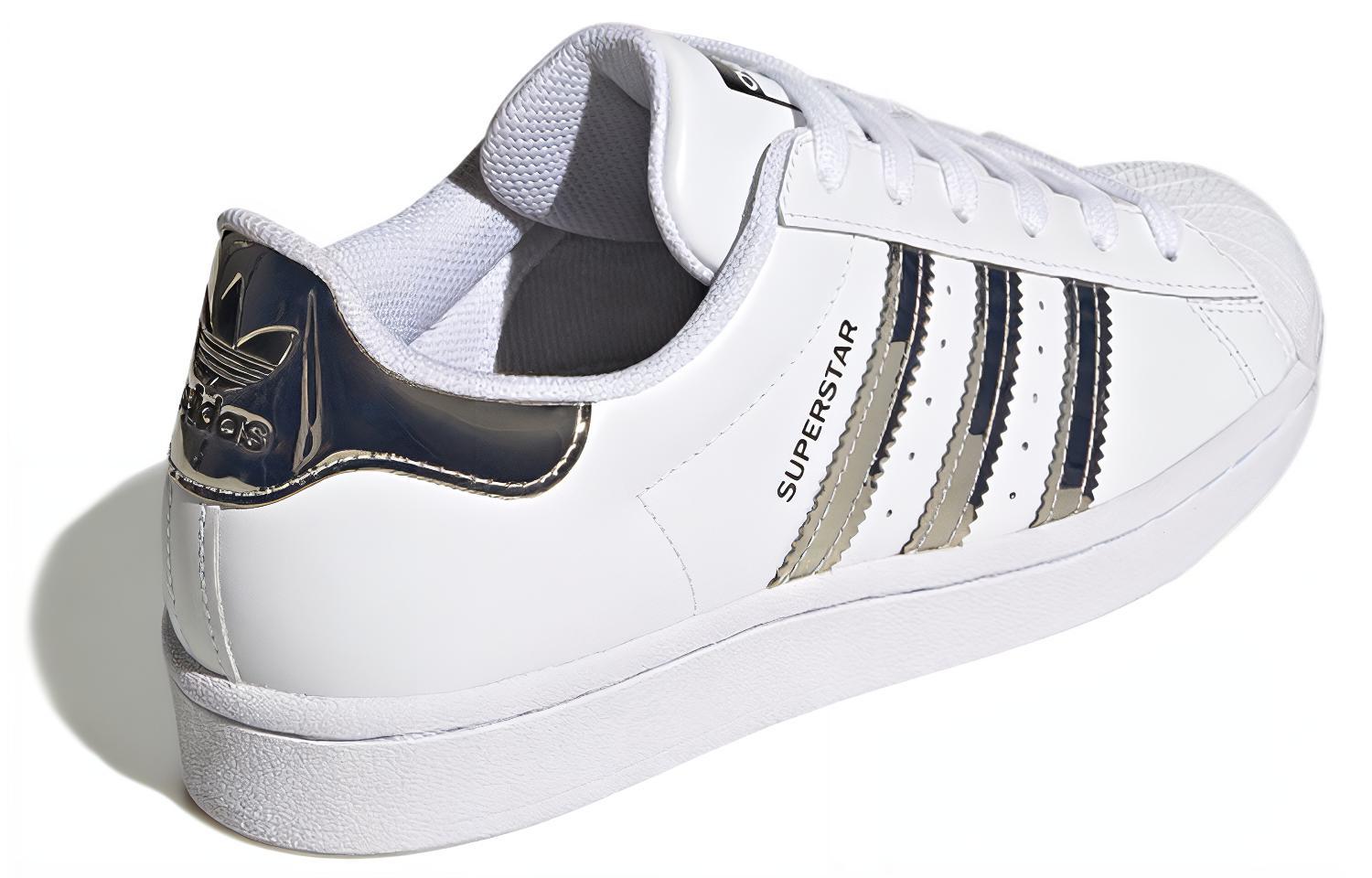 Shop (Women) adidas Superstar 'Metallic 3 Stripes' FW3915