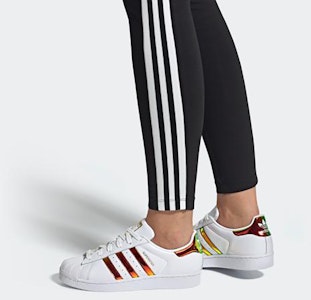 adidas originals Superstar 防滑輕便耐磨 低筒 板鞋 女款 金屬 Details for adidas originals Superstar 防滑輕便耐磨 低筒 板鞋 女款 金屬