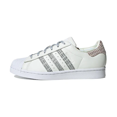 (W) adidas Superstar 'Plaid White'