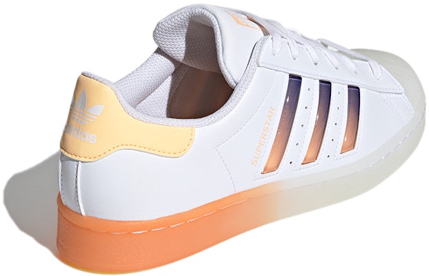 (W) アディダス スーパースター "白×アシッドオレンジ" GW4908 Shop (W) アディダス スーパースター "白×アシッドオレンジ" GW4908