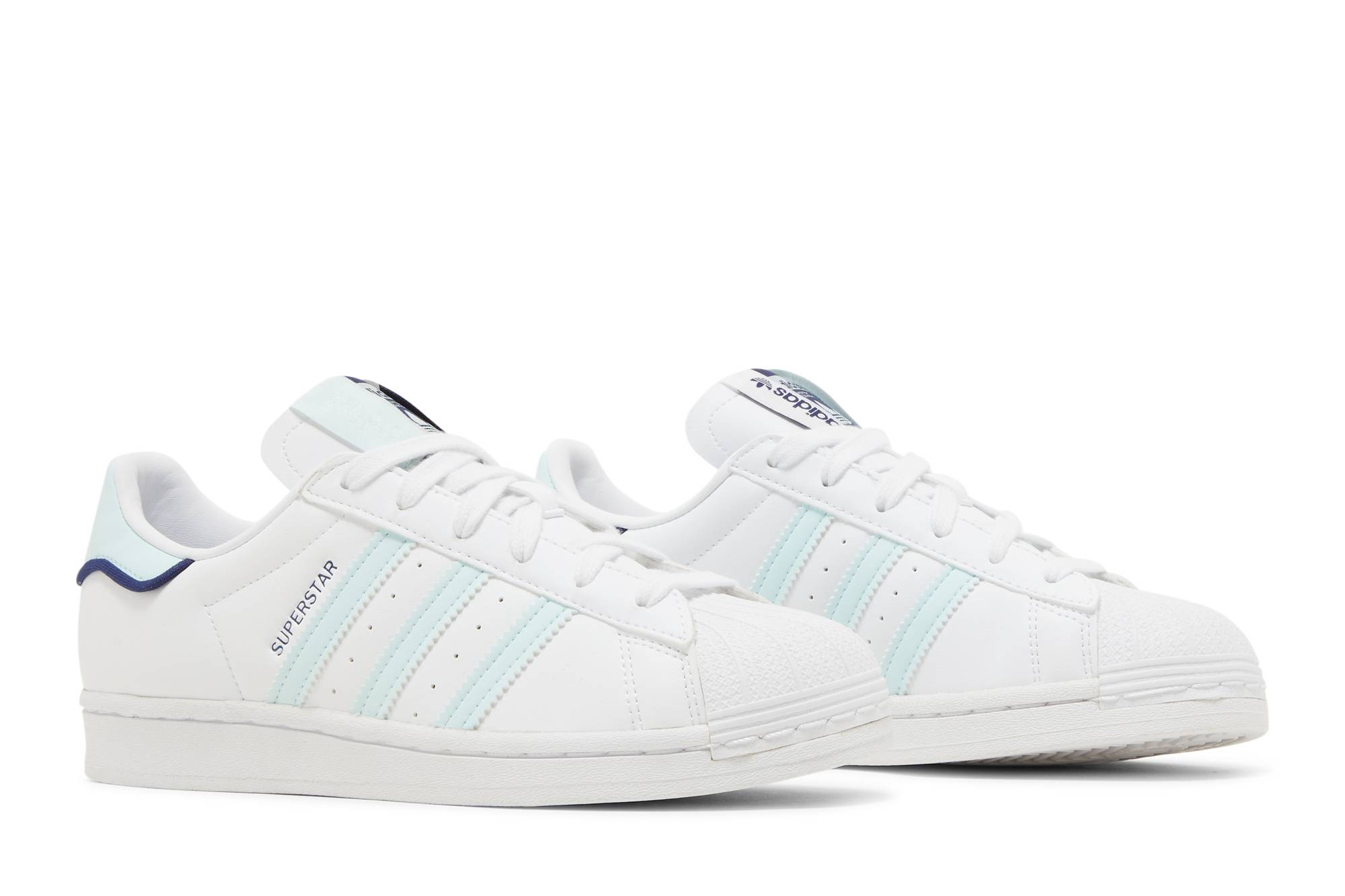Cheap (W) 阿迪达斯 Superstar “白色接近蓝色” GX1835
