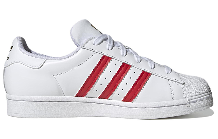 Order （女性）adidas Superstar「白色 Better Scarlet」HQ1903
