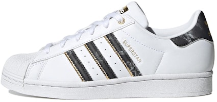 (Women) adidas Superstar 'White Black Gold Metallic' GX1838 (Women) adidas Superstar 'White Black Gold Metallic' GX1838