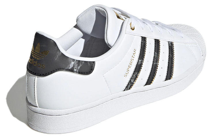 W) アディダス スーパースター 白黒金 (Adidas Superstar 白黒金