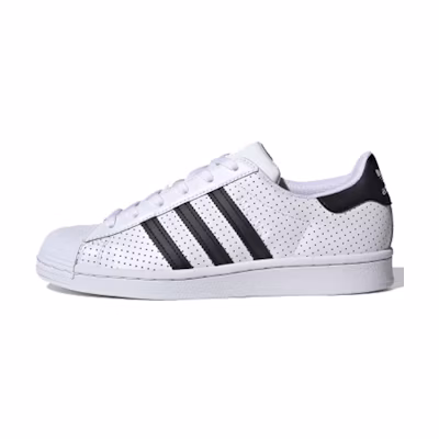 (W) adidas Superstar 'White Black Perforated'