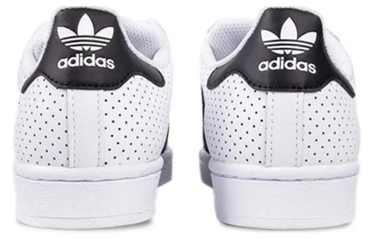 Purchase （女性）adidas 魔鬼氈經典鞋 '白黑打孔' FV3444