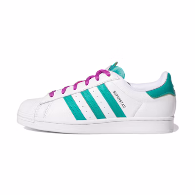 (W) adidas Superstar 'White Glory Green'