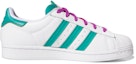 Order adidas originals Superstar 防滑輕便 低筒 板鞋 女裝 白綠色