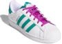 Lookbook adidas originals Superstar 防滑輕便 低筒 板鞋 女裝 白綠色