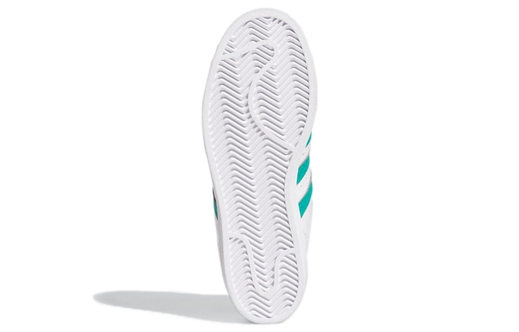 Details for adidas originals Superstar 防滑輕便 低筒 板鞋 女裝 白綠色