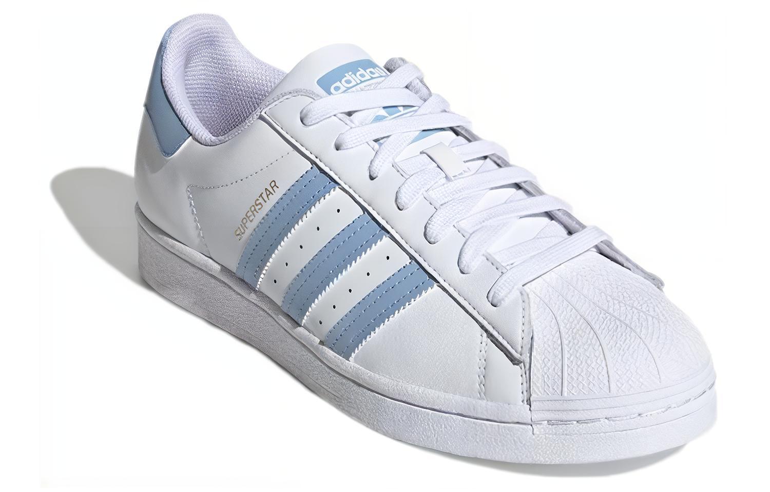 (W) adidas Superstar 'White Glow Blue' 圖 3