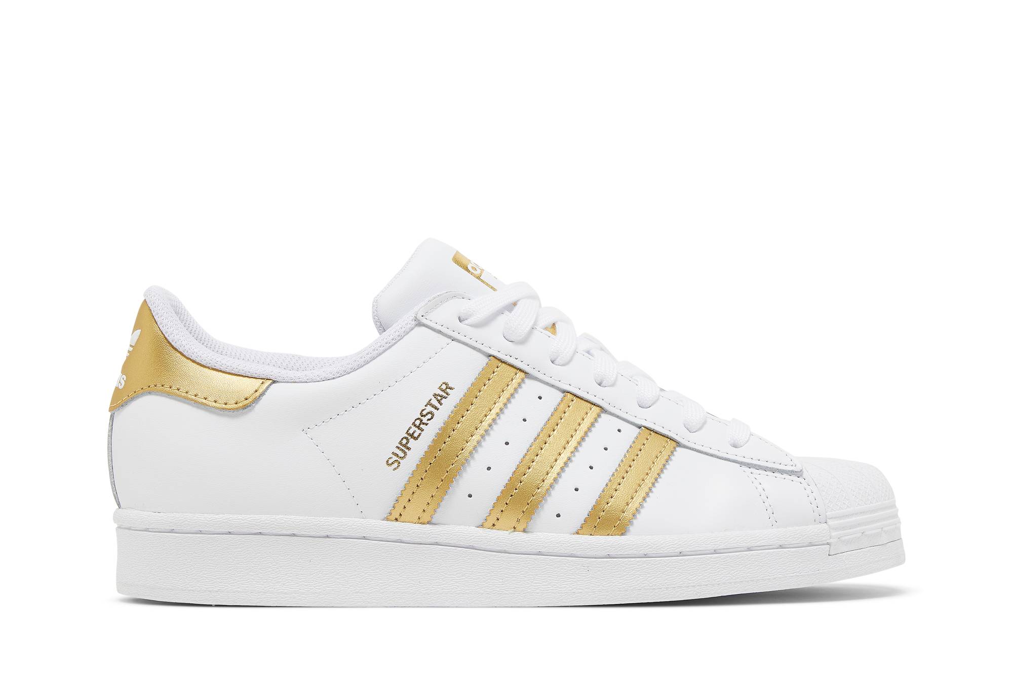 (Women) adidas Superstar 'White Gold Metallic' FX7483