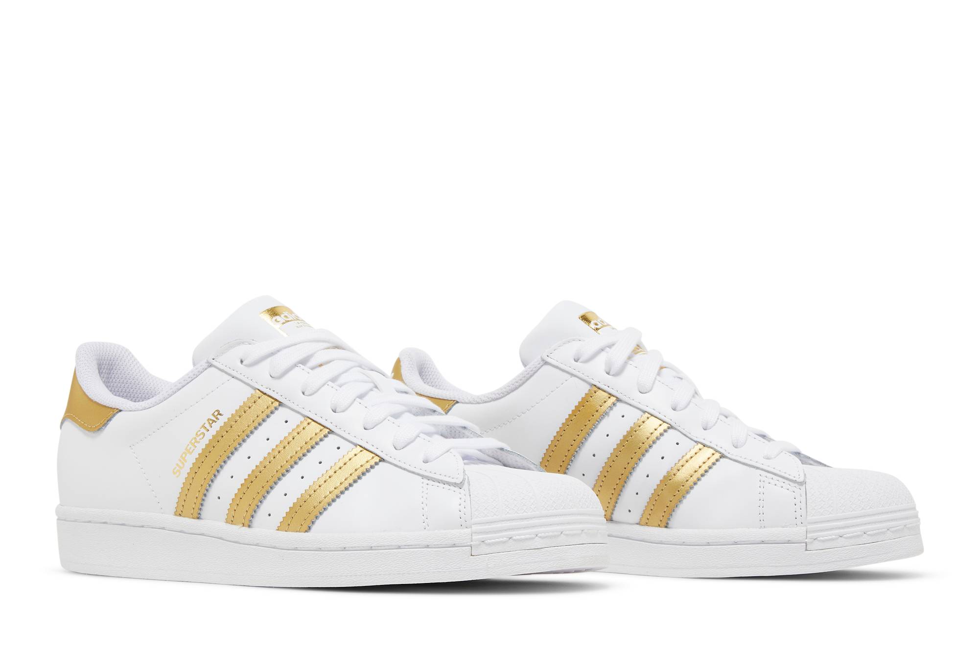 Cheap (W) adidas Superstar 'Putih Emas Metalik' FX7483