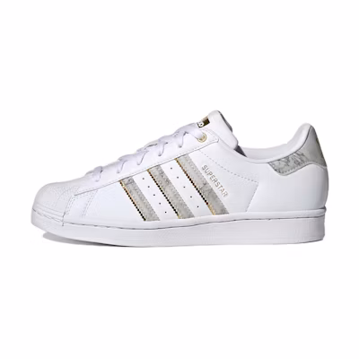 (W) adidas Superstar 'White Gold Metallic'