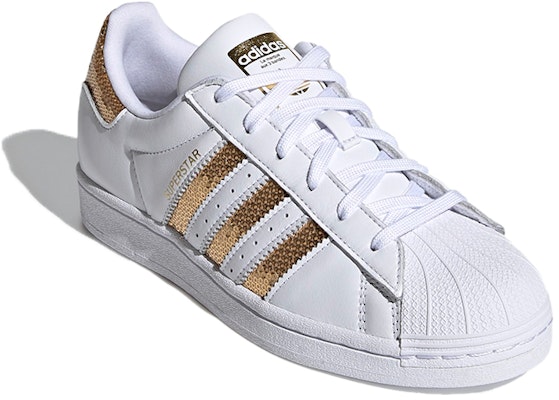 (W) 아디다스 슈퍼스타 "화이트 골드 스팽글" G55658 Lookbook (W) 아디다스 슈퍼스타 "화이트 골드 스팽글" G55658