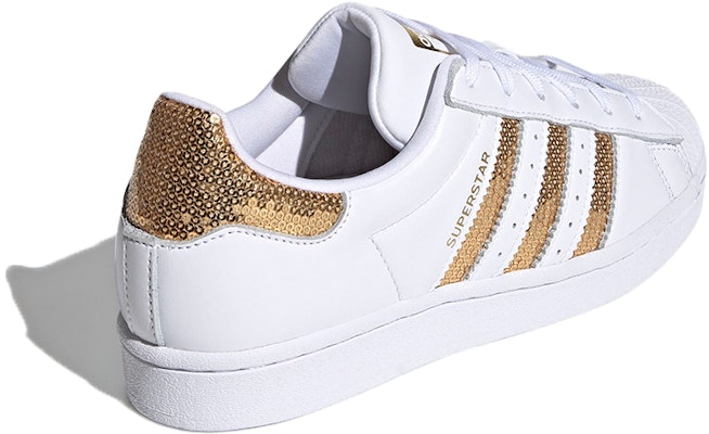 (W) 아디다스 슈퍼스타 "화이트 골드 스팽글" G55658 Shop (W) 아디다스 슈퍼스타 "화이트 골드 스팽글" G55658