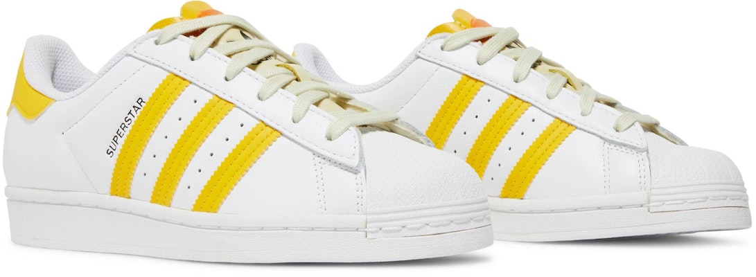 Women adidas Superstar White Hazy Yellow GZ7415