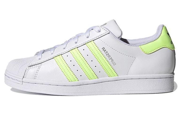 Buy (W) 阿迪达斯 Superstar “白色高分辨率黄色” FX6090