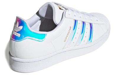 (Women) adidas Superstar 'White Iridescent Stripes' FX7565