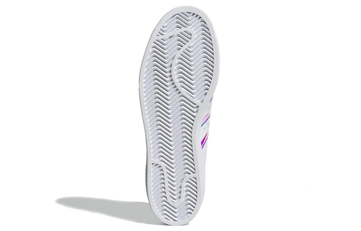 (Women) adidas Superstar 'White Iridescent Stripes' FX7565