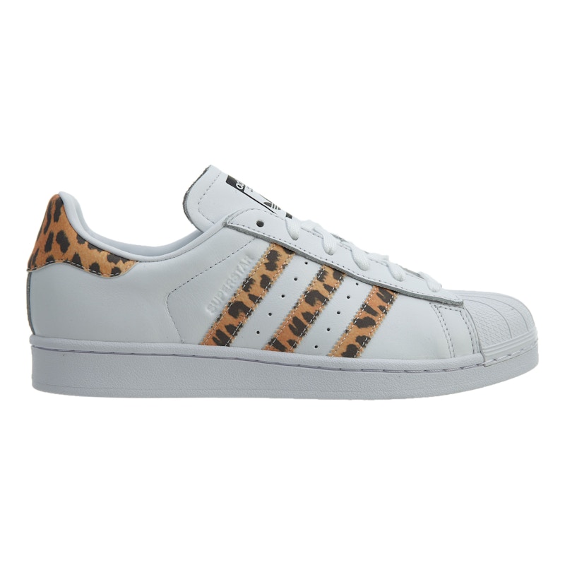 adidas superstar leopard white
