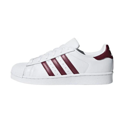 (W) adidas Superstar 'White Maroon'