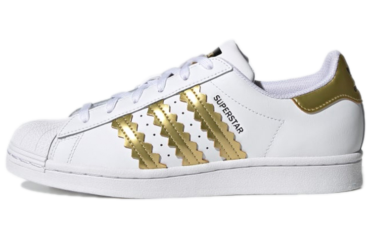 Buy (W) adidas Superstar ''Wit Matte Goud'' H03915