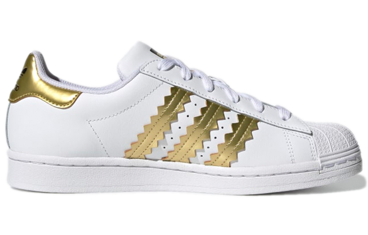 Order (W) adidas Superstar ''Wit Matte Goud'' H03915
