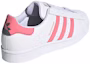 Shop adidas originals Superstar W 減震耐磨 低筒 板鞋 女款 白紅