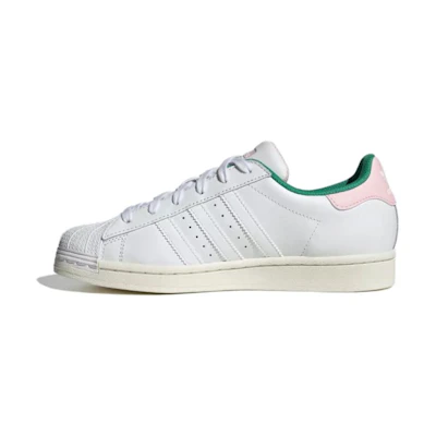 (W) adidas Superstar 'White Pink Green Chenille'