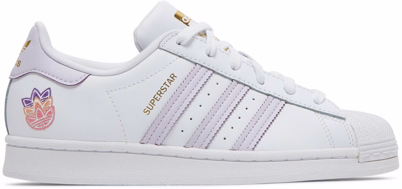 Adidas superstar shop white purple